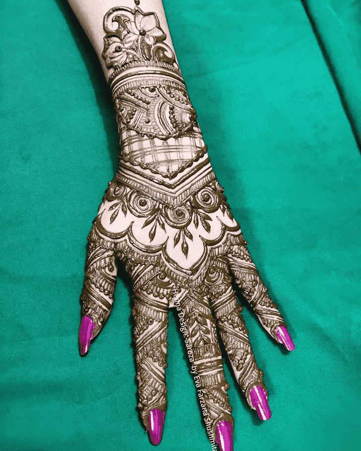 Gorgeous Pradosh Vrat Henna Design