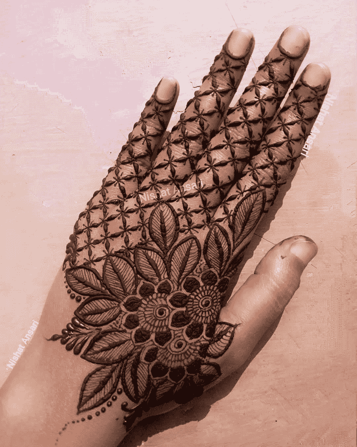 Nice Pradosh Vrat Henna Design