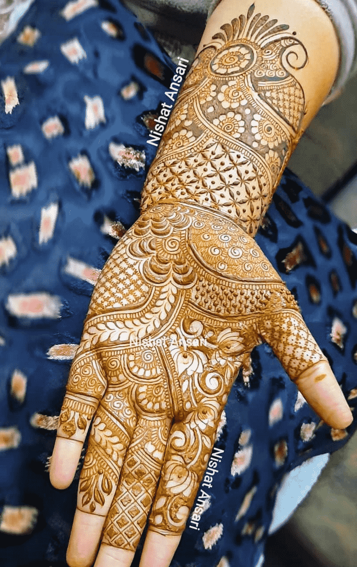 Pleasing Pradosh Vrat Henna Design