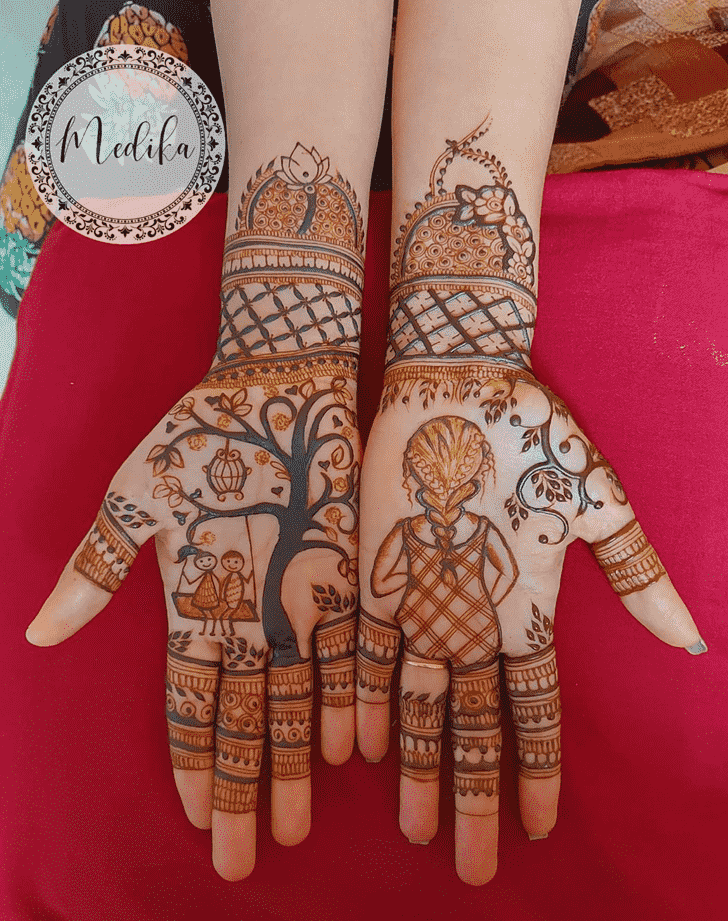 Lovely Punjabi Mehndi Design