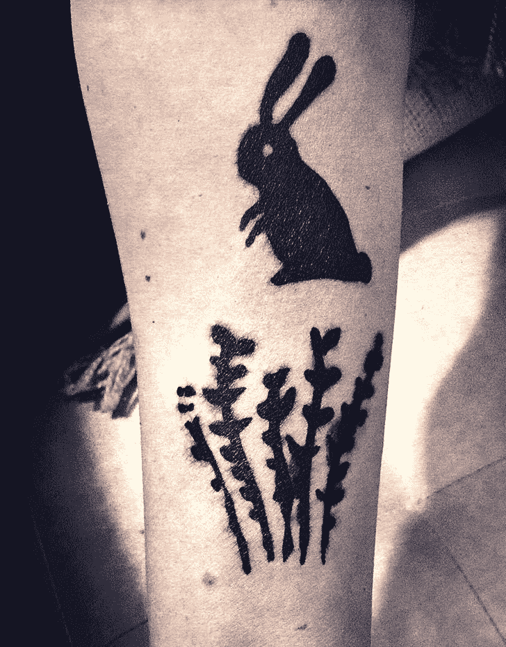 Delightful Rabbit Henna Design