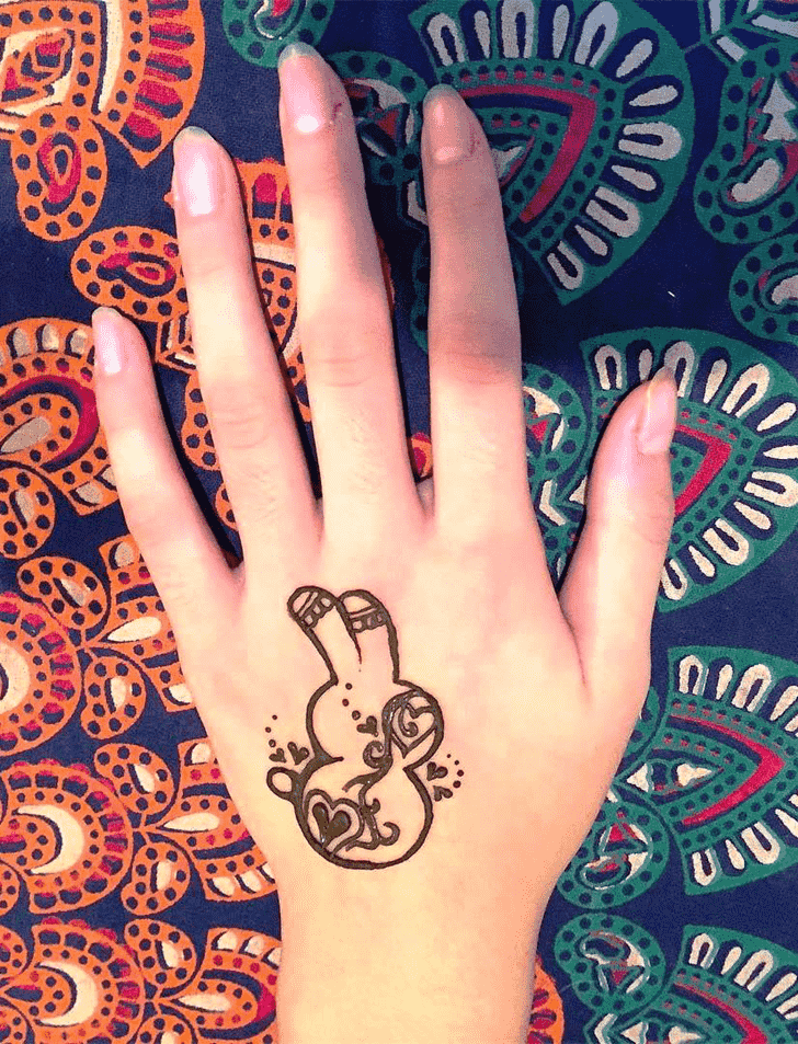 Excellent Rabbit Henna Design