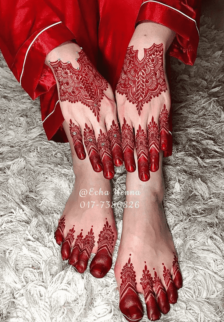 Charming Raipur Henna Design