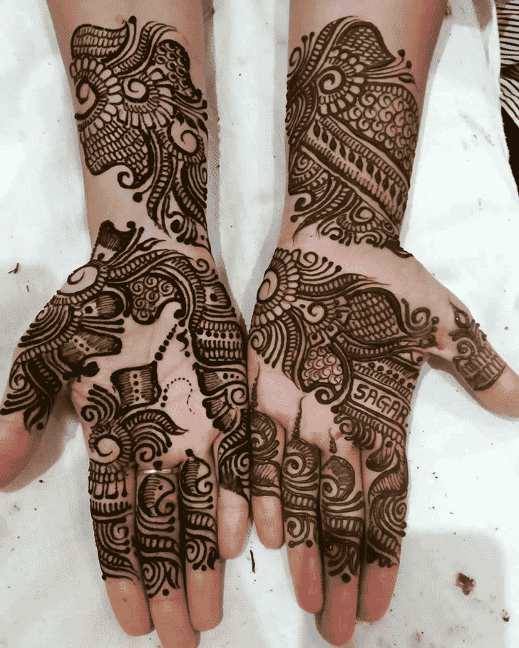 Adorable Rajasthani Henna Design