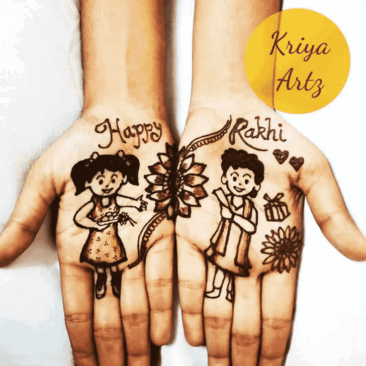 Exquisite Rakhi Special Henna Design