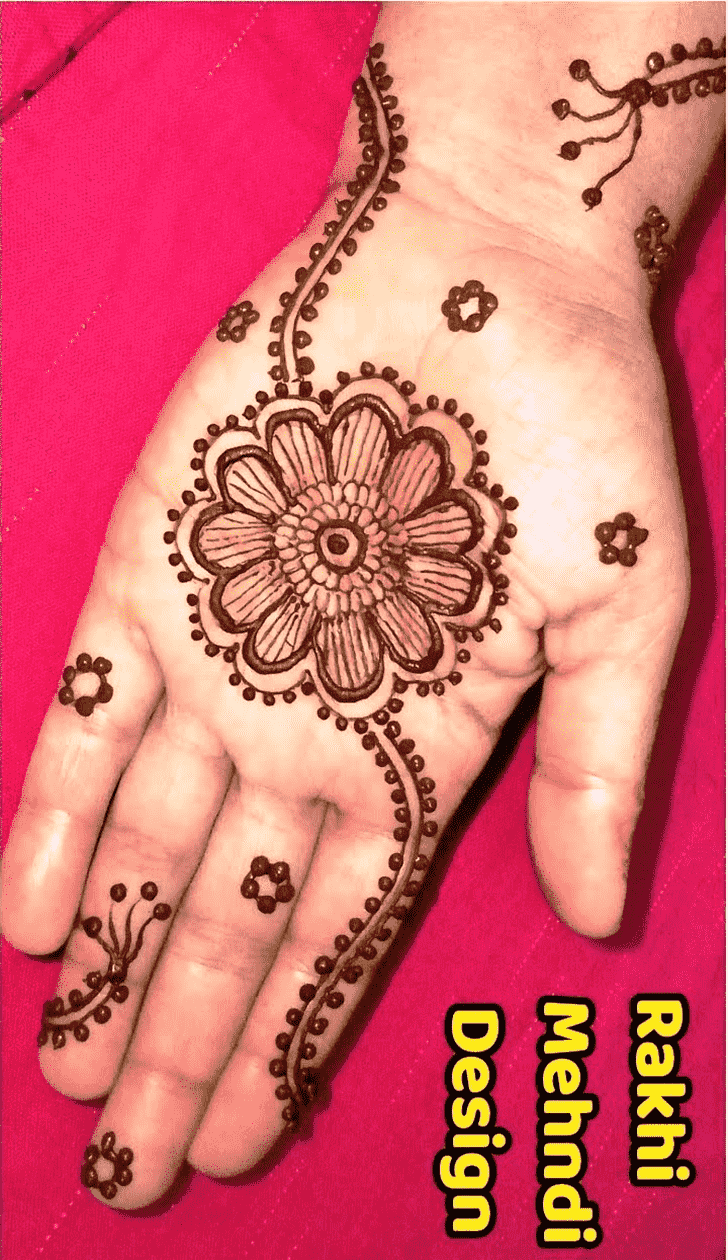 Refined Rakhi Special Henna Design