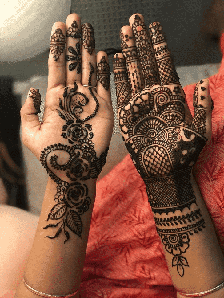 Wonderful Raksha Bandhan Mehndi Design on Full Hand