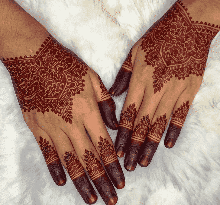 Fair Red Henna Design