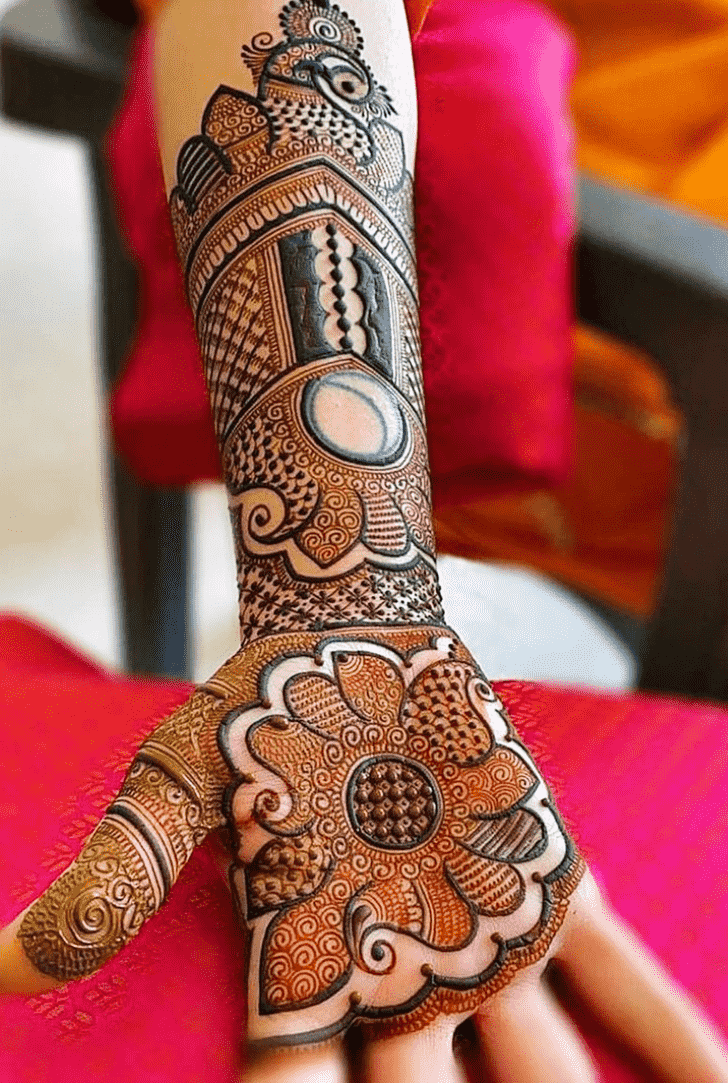 Delicate Reverse Henna Design