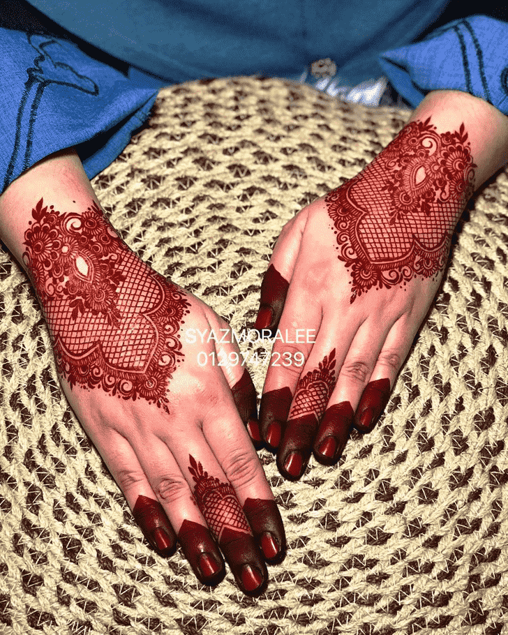 Graceful Rohtang Henna Design