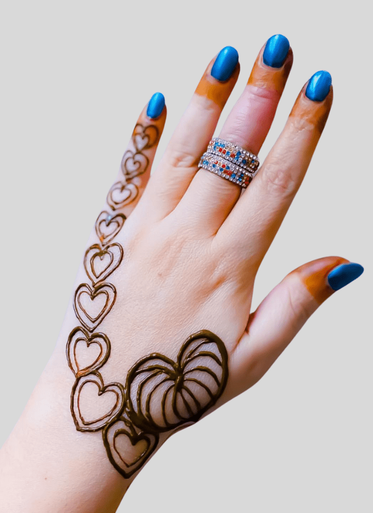 Angelic Romantic Henna design