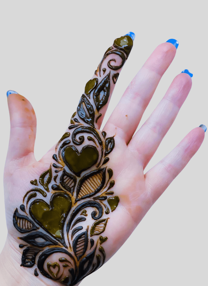 Appealing Romantic Henna design