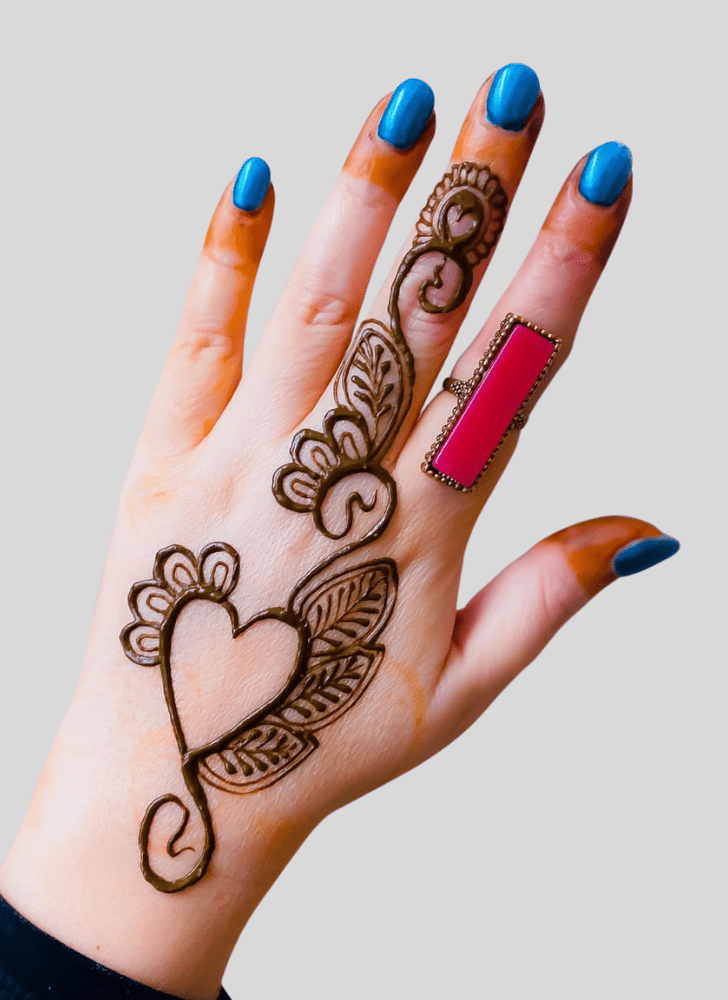 Beauteous Romantic Henna design