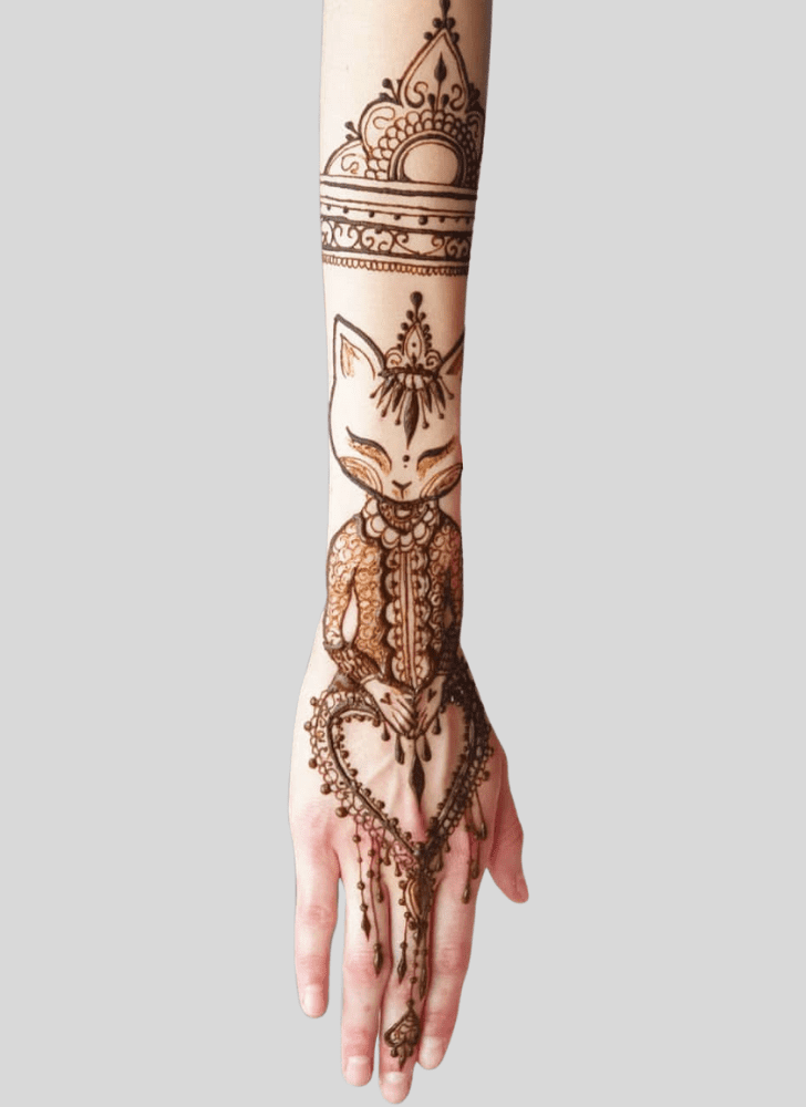 Charming Romantic Henna design