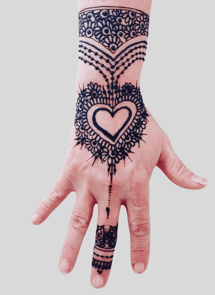 Classy Romantic Henna design