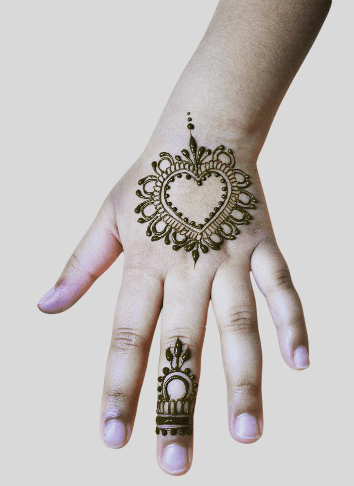 Delicate Romantic Henna design