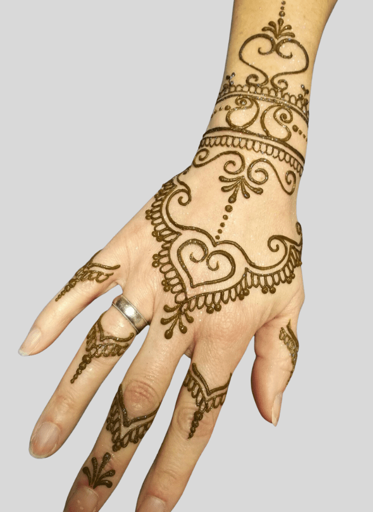 Romantic Henna design