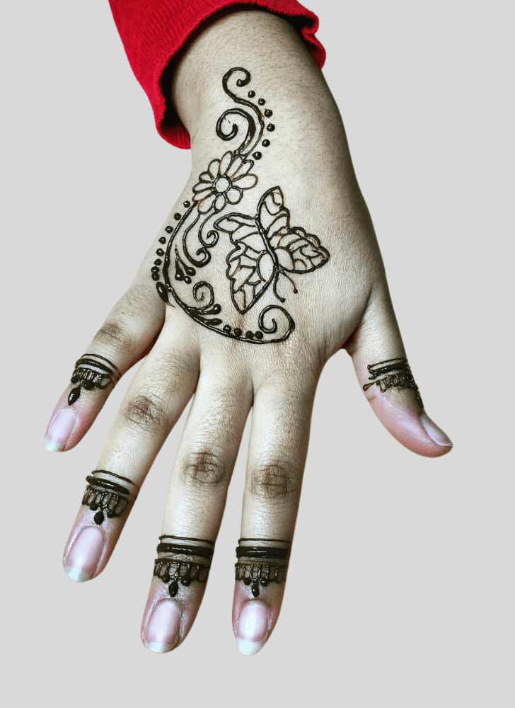 Elegant Romantic Henna design