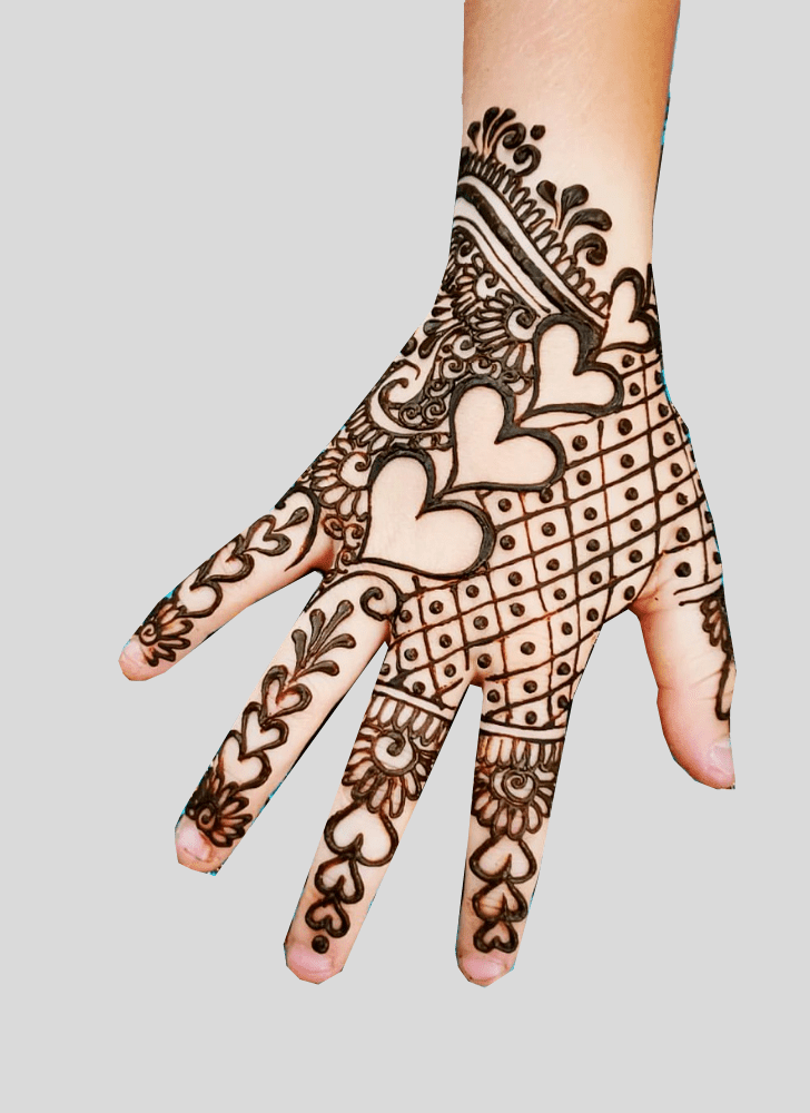 Enthralling Romantic Henna design