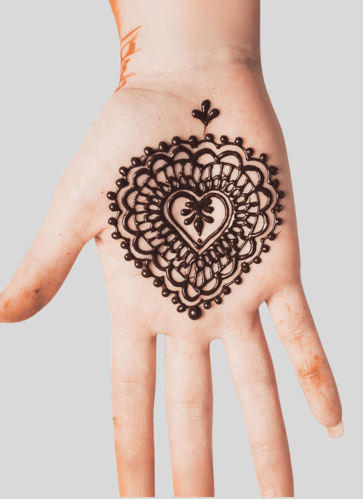 Excellent Romantic Henna design