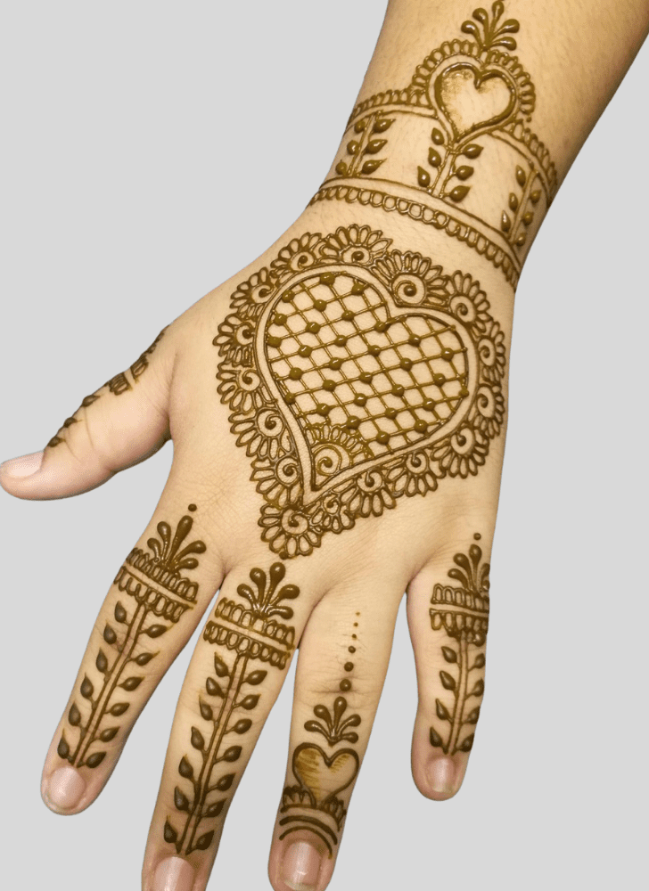 Fair Romantic Henna design