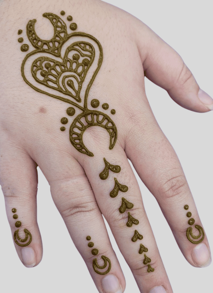 Romantic Henna design