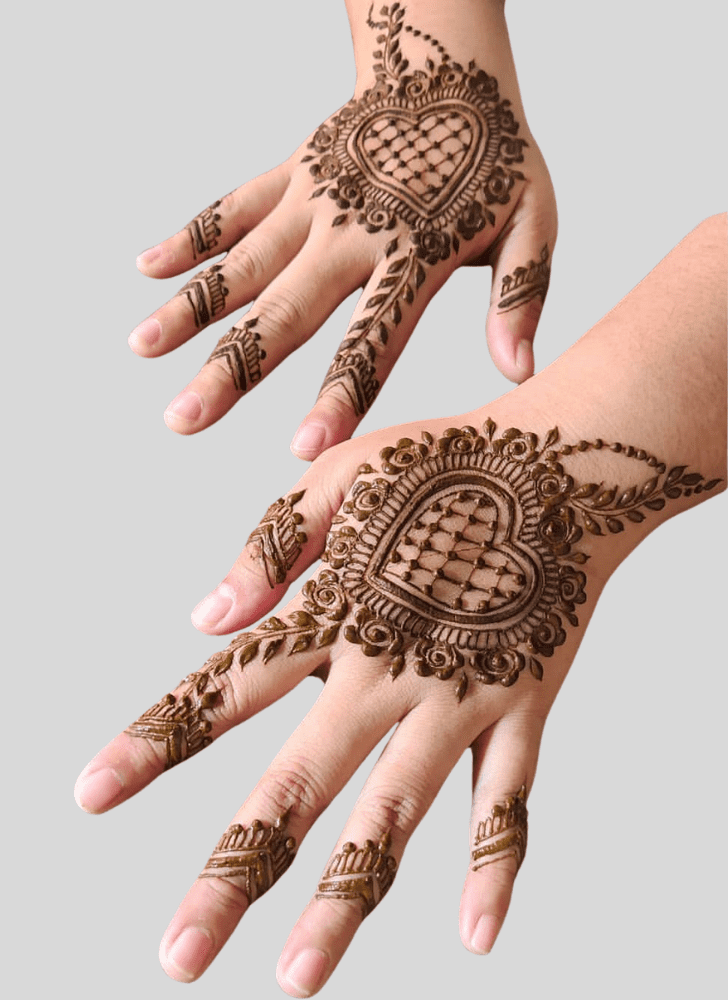 Marvelous Romantic Henna design