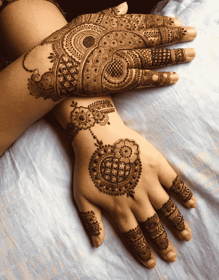 Nice Romantic Henna design