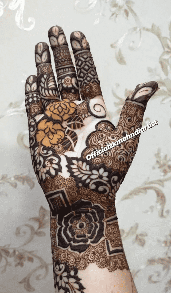 Delicate Rose Mehndi Design