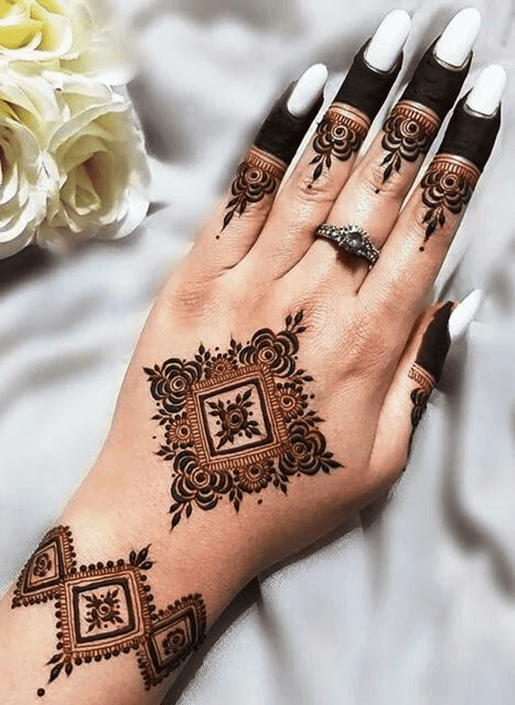 Arm Rose Mehndi Design