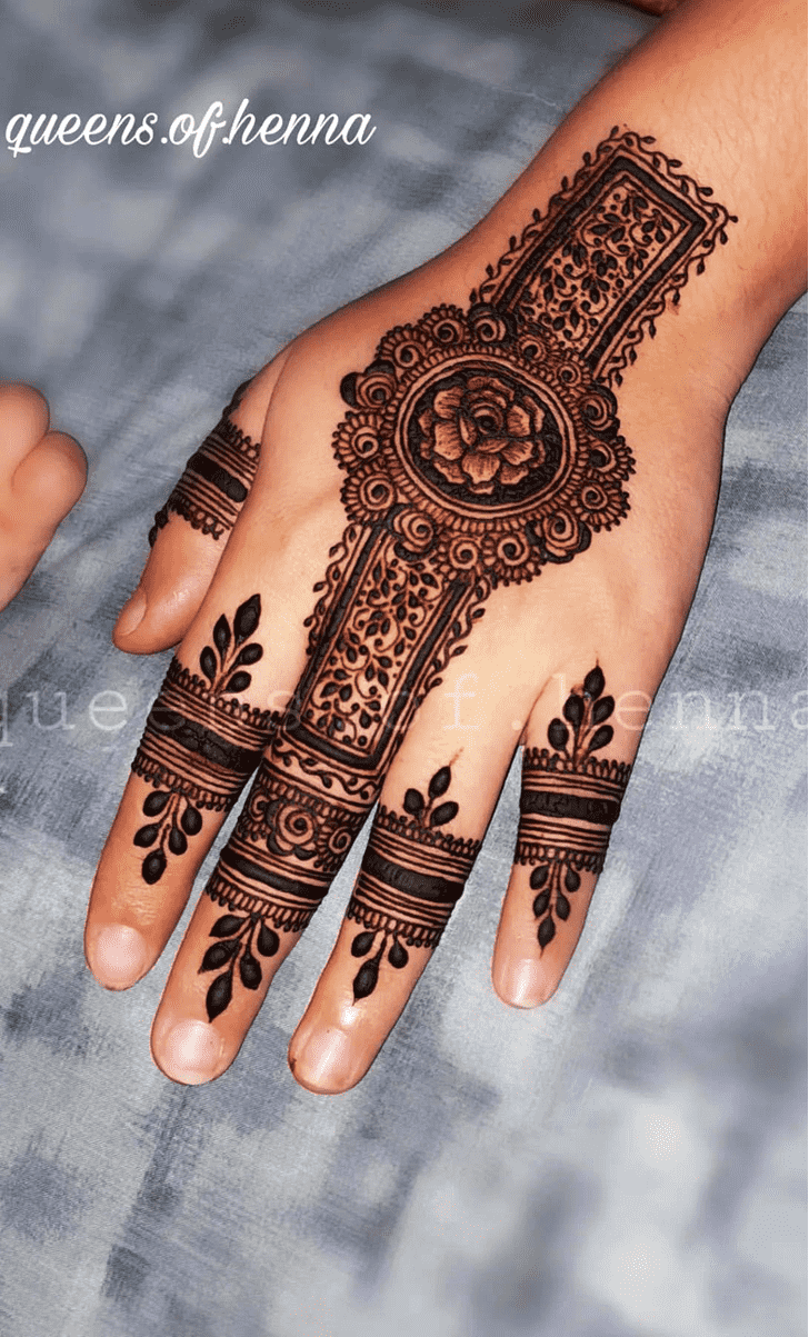 Fetching Rose Mehndi Design