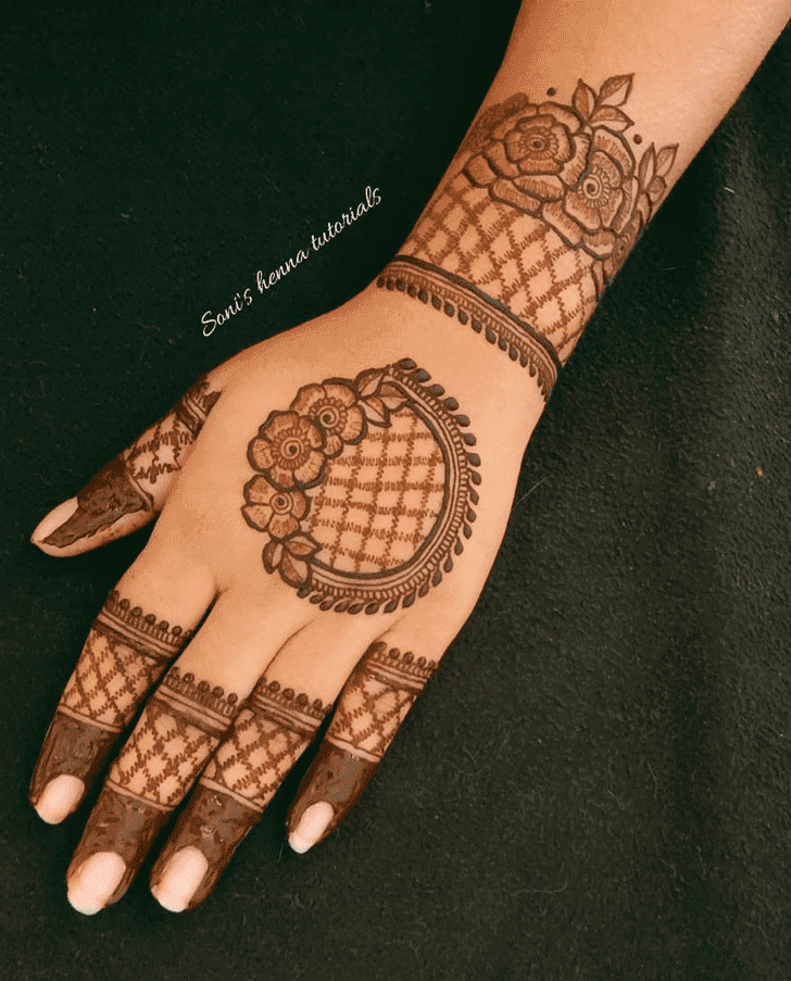 Bewitching Roses Henna Design