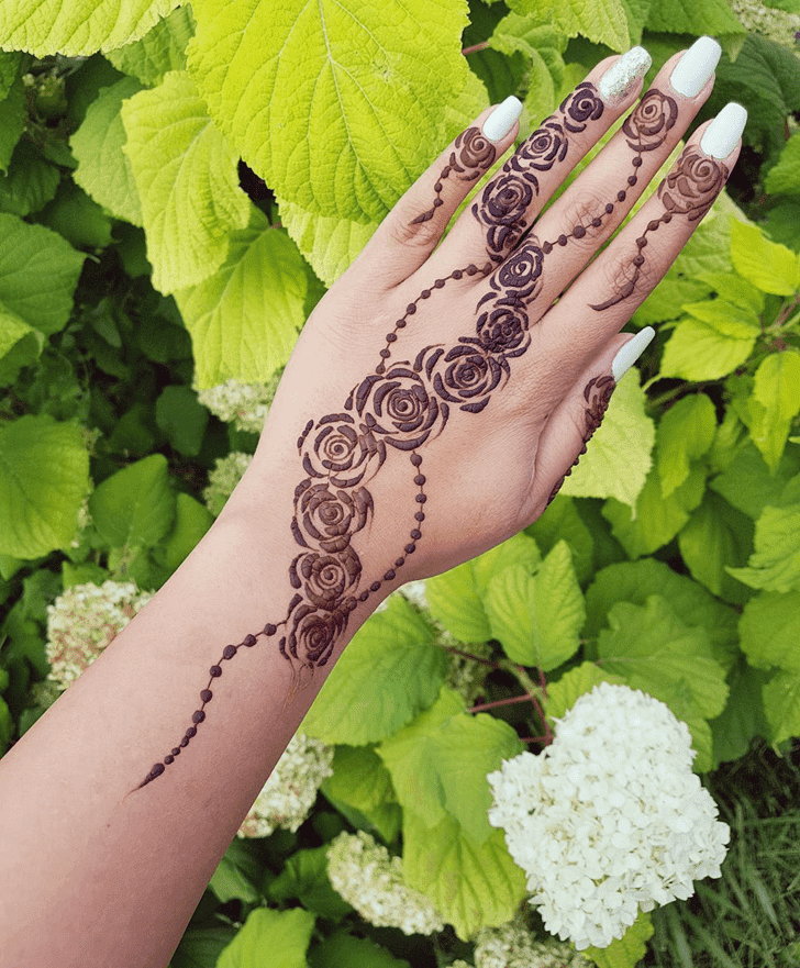 Fair Roses Henna Design