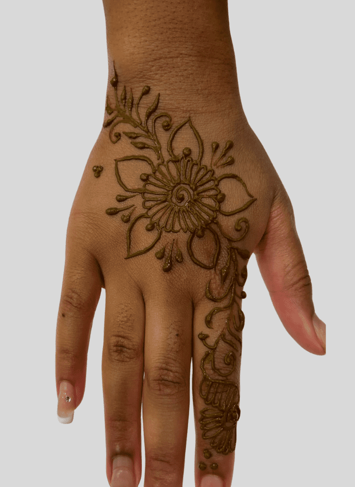 Pleasing Rural Henna Design