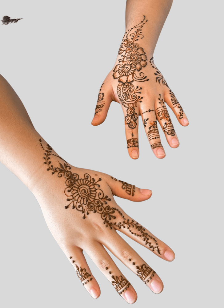 Lovely Saadi Mehndi Design