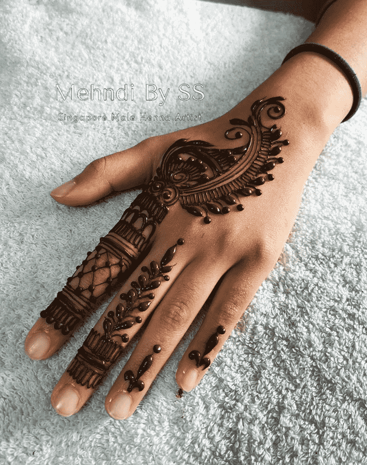 Resplendent Sankranti Henna Design