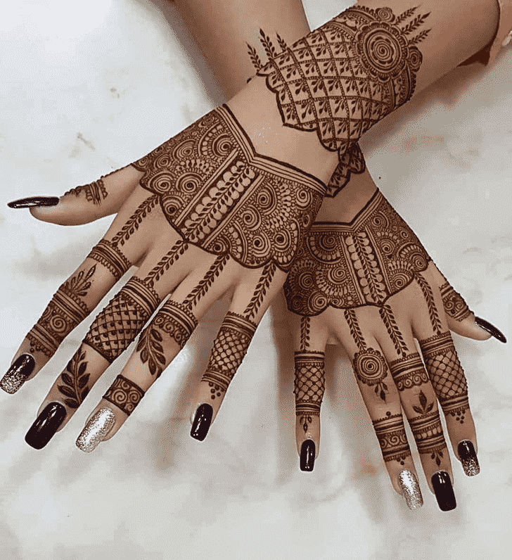 Shapely Sankranti Henna Design