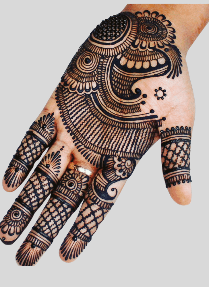 Delicate Sawan Henna Design