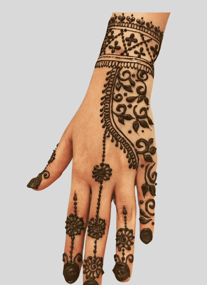 Elegant Sawan Henna Design