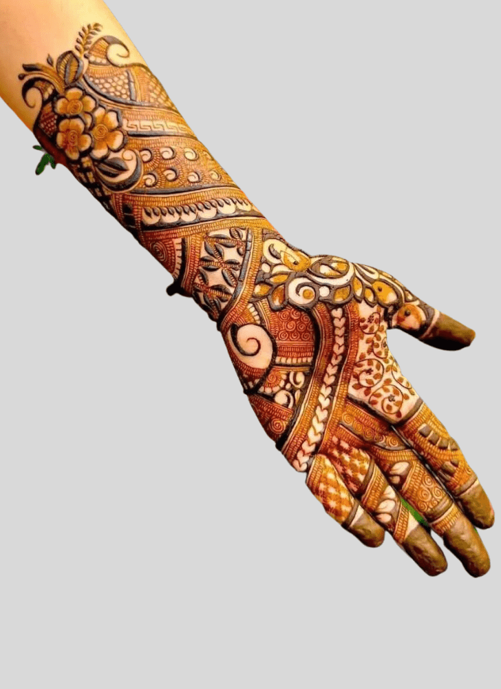 Fine Sawan Henna Design