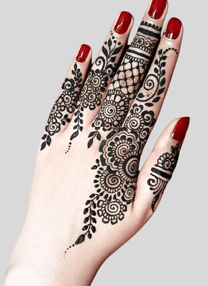 Graceful Sawan Henna Design