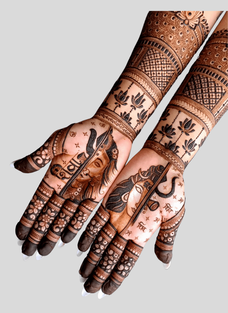 Admirable Shiv Mehndi Design