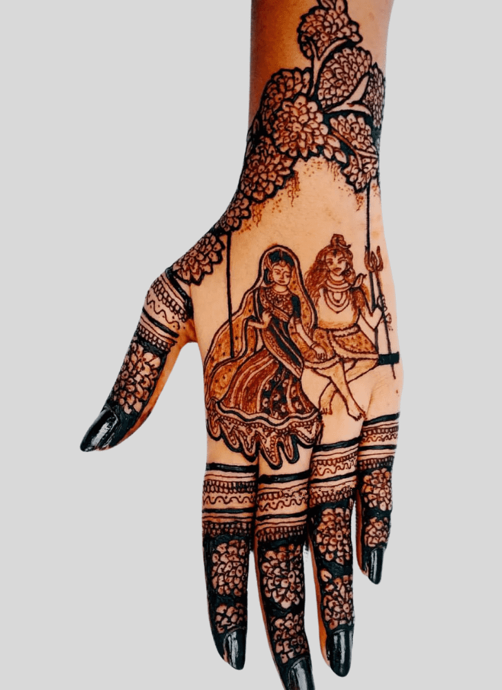 Enthralling Shiv Henna Design