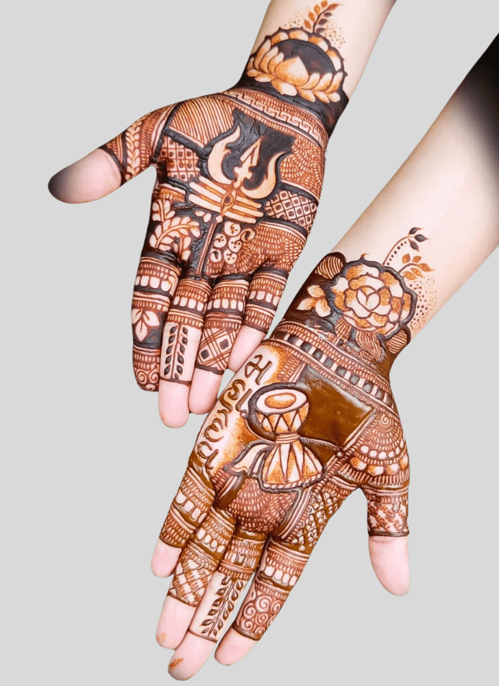 Enticing Shiv Henna Design