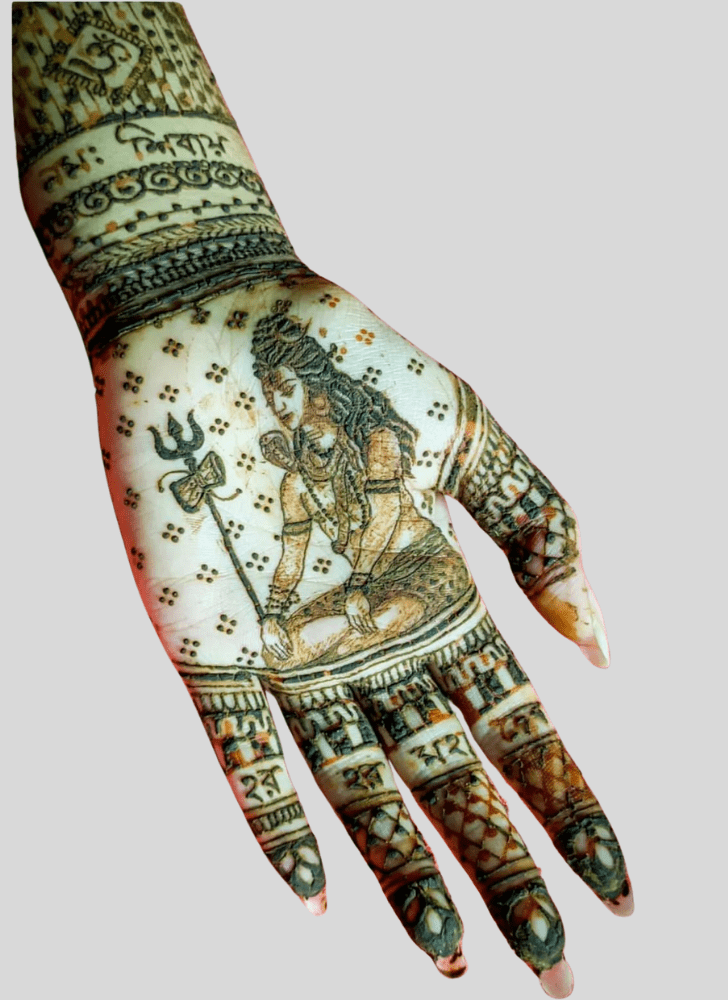 Fetching Shiv Henna Design