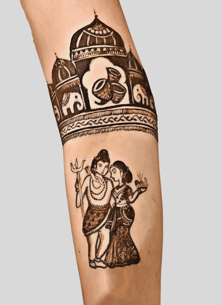 Awesome Shiv Henna Design