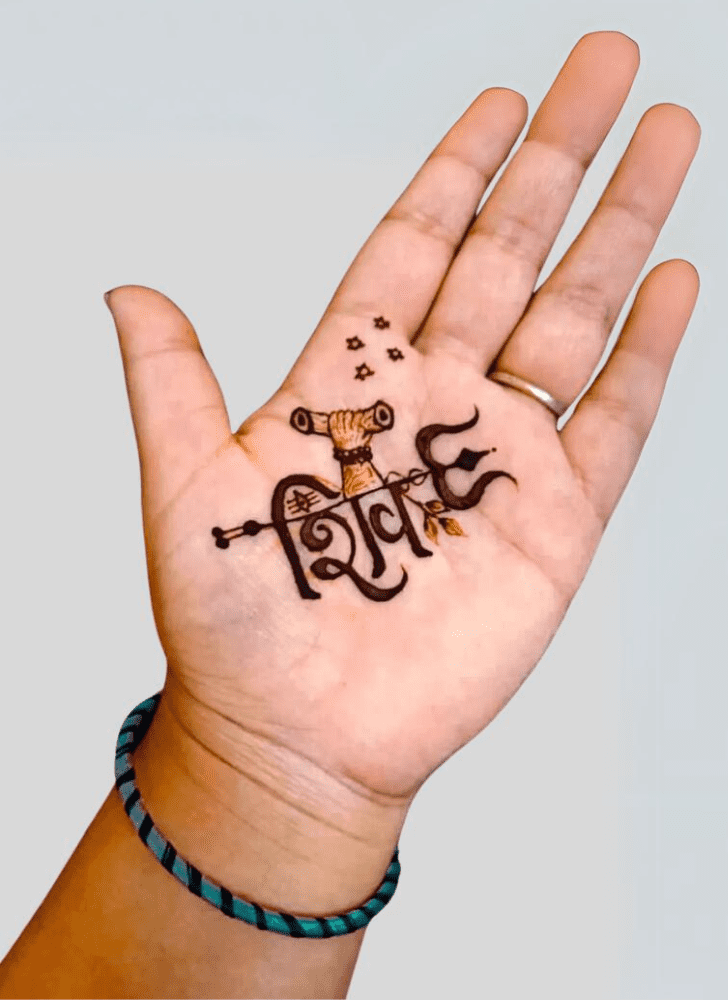 Ideal Shiv Henna Design