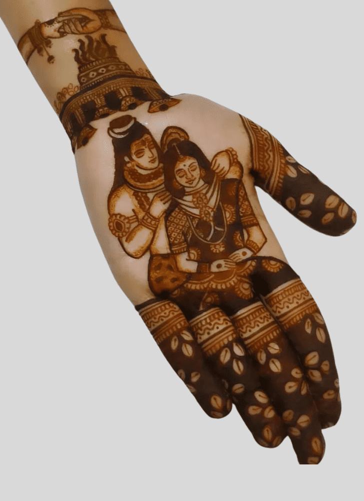 Magnificent Shiv Henna Design