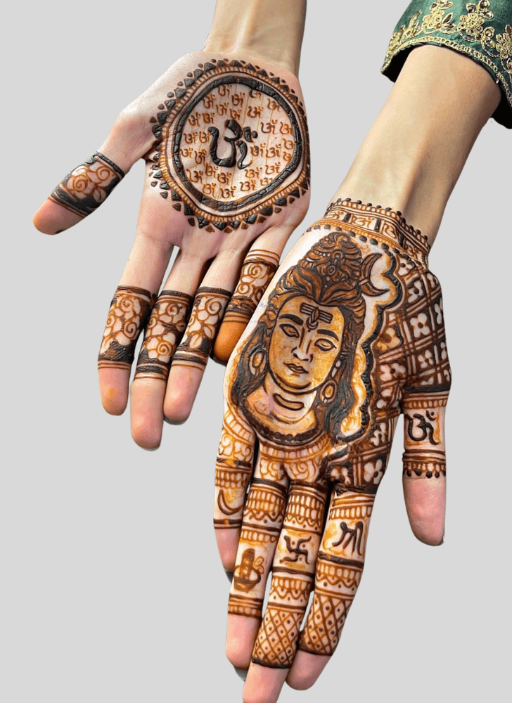 Ravishing Shiv Henna Design