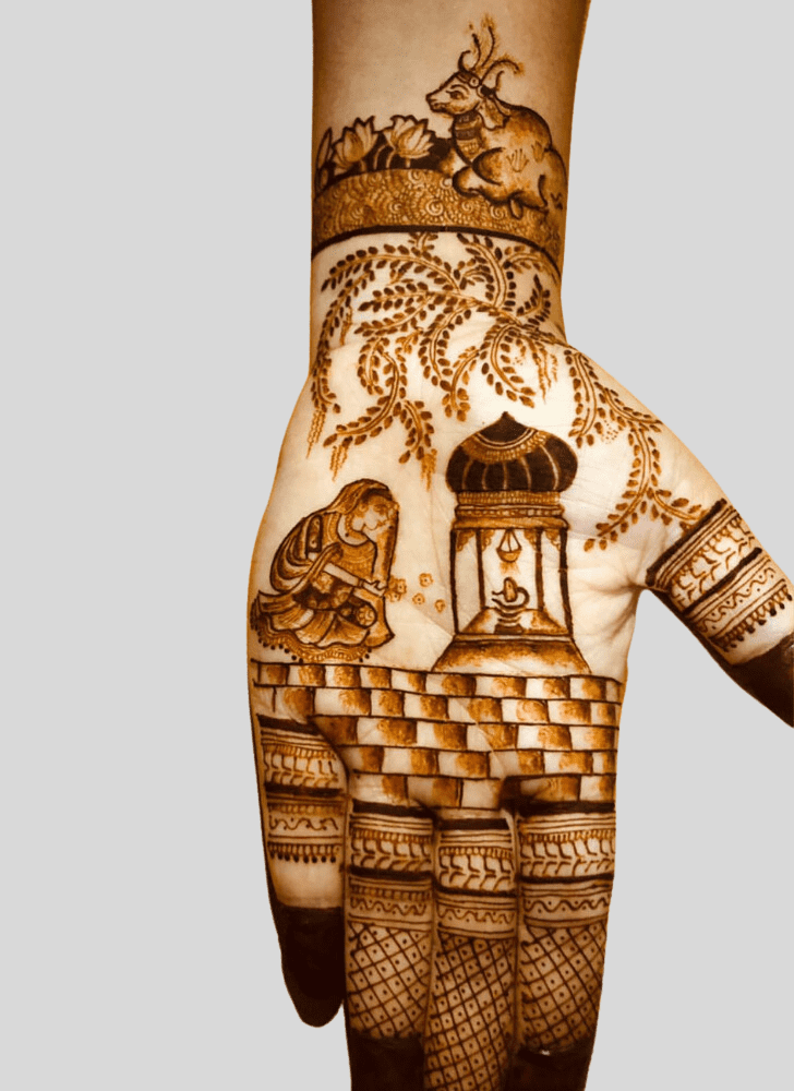 Slightly Shiv Henna Design